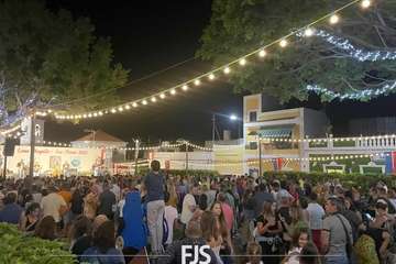 Concierto de tres bandas en la Plaza de Las Nieves en Lomo Magullo/Francisco Javier Santana.
